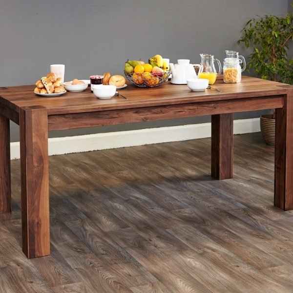 Shiro Walnut Large Dining Table - Only Oak Furniture