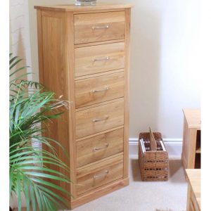 Oak Tall Shoe Cupboard - Mobel