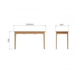 Katarina Oak Extending Dining Table | Only Oak Furniture | Free Delivery