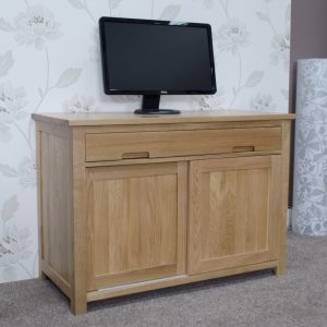 oak hidden desk