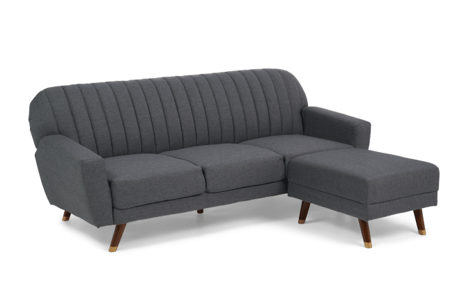 delaney grey linen sofa bed
