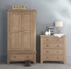 Ryedale Oak 2 Door Wardrobe - | Solid Oak | Sale Now On at Only Oak