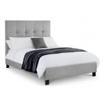 Sorrento King Size Storage Bed- Slate Linen - Only Oak Furniture