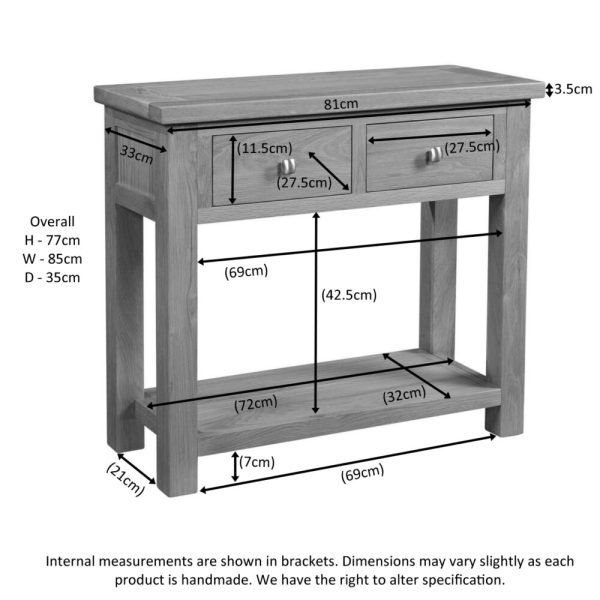 Delphinus Drawer Console Table