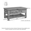 Delphinus Coffee Table With Drawers