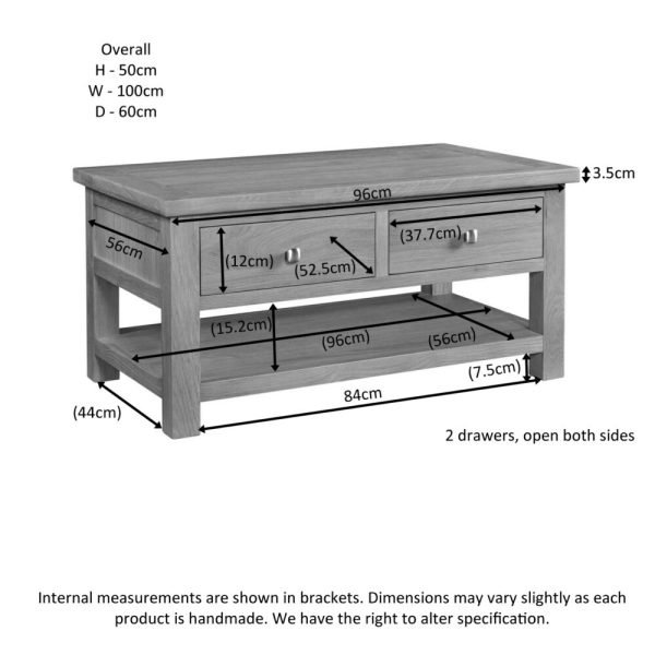 Delphinus Coffee Table With Drawers