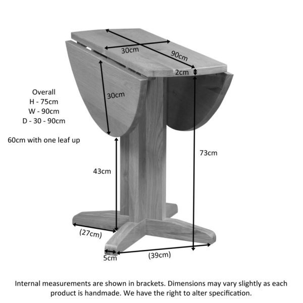 Delphinus Drop Leaf Table