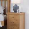 Delphinus Oak Drawer Bedside ()