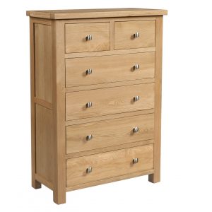 Medium oak chest 2024 of drawers