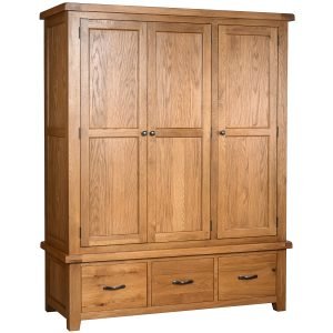 Solid oak store wardrobe sale