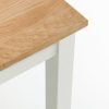 coxmoor white oak square table corner detail