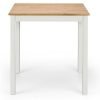 coxmoor white oak square table front