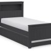 maine bookcase bed underbed anthracite closed