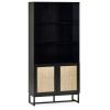 padstow tall bookcase black