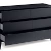 alicia anthracite drawer chest open