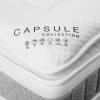 capsule pillow top mattress label detail