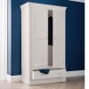 clermont light grey door wardrobe roomset