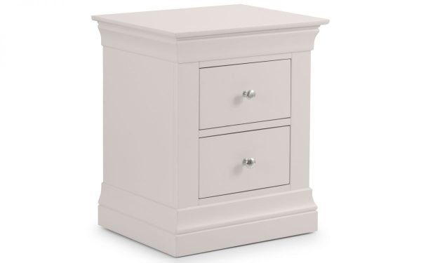 clermont light grey bedside