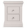 clermont light grey bedside front view