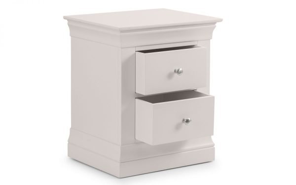 clermont light grey bedside open