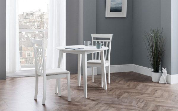 coast white dining table coast white dining chairs roomset