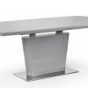 como grey high gloss table extended