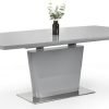 como grey high gloss table extended props