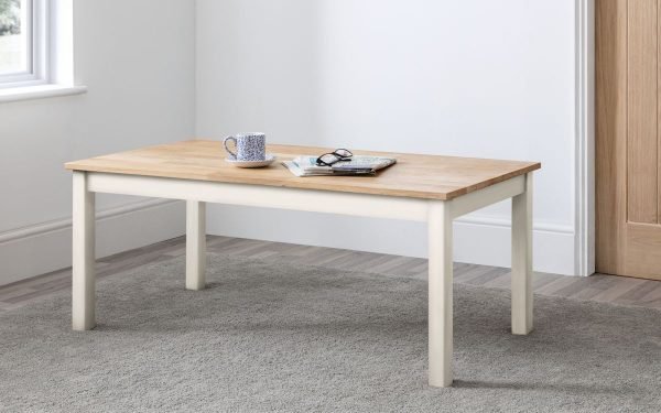 coxmoor white oak coffee table roomset