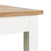 coxmoor white oak dining table edge detail