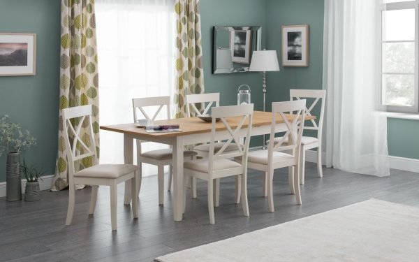 davenport extending dining table chairs roomset extended