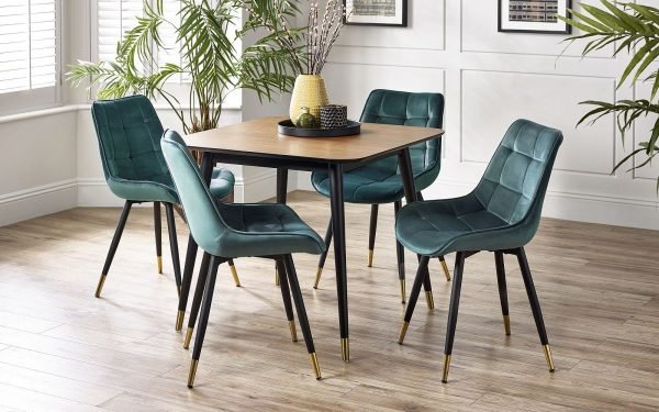 findlay square dining table hadid green chairs roomset