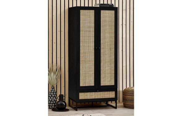 padstow black wardrobe roomset