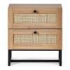 padstow oak drawer bedside front