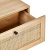 padstow oak coffee table drawer detail