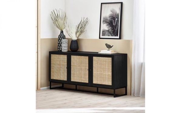 padstow sideboard black roomset