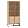 padstow tall bookcase oak