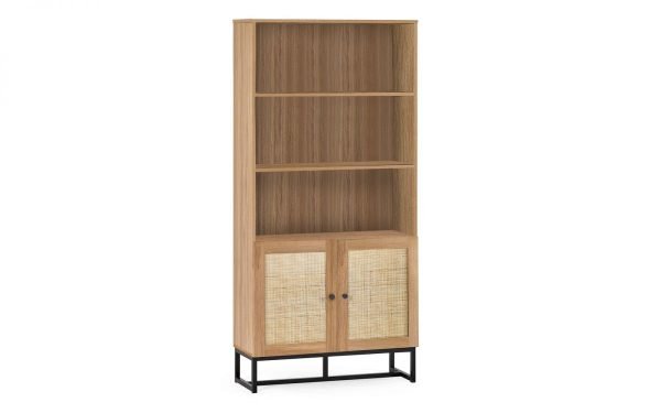 padstow tall bookcase oak