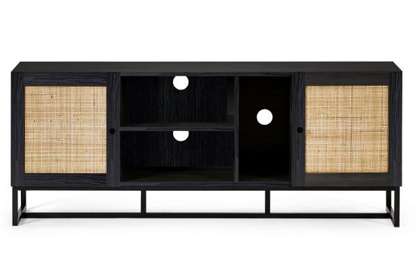 padstow tv unit black front