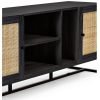 padstow tv unit black shelf detail