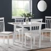 rufford white coast white chairs roomset