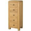 DAV drawer tall tallboy wellington chest oak wood bedroom waxed contemporary
