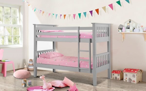 barcelona bunk roomset dove grey