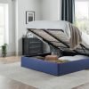 ria rialto lift up storage bed cm blue roomset