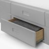 Maisie Bed With Underbed And Drawers Light Grey