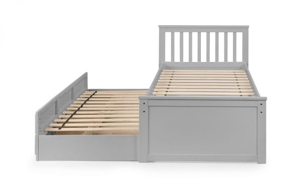 Maisie Bed With Underbed And Drawers Light Grey