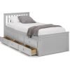 Maisie Bed With Underbed And Drawers Light Grey