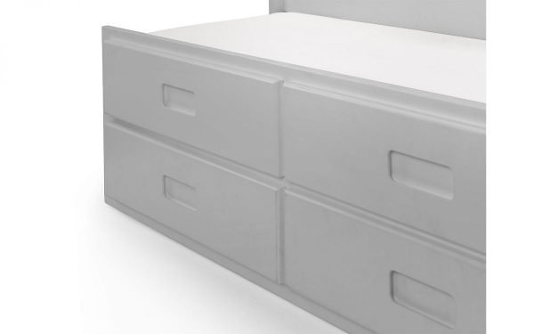 Maisie Bed With Underbed And Drawers Light Grey