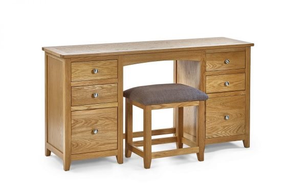 Mallory Twin Pedestal Dressing Table Stool Set – Fsc Mix