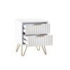 Murano Drawer Bedside Matt White