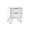 Murano Drawer Bedside Matt White